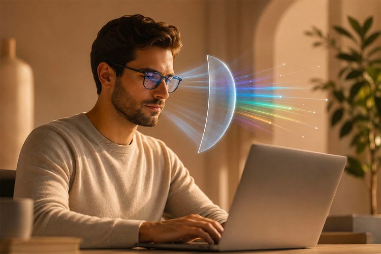 عدسی بلوکنترل چیست و چرا برای کار طولانی‌مدت با کامپیوتر مناسب است؟