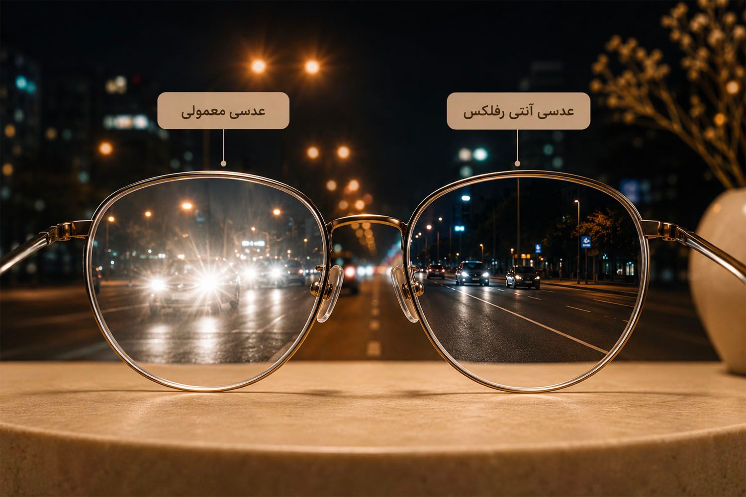 پوشش آنتی رفلکس خوب می تواند دید بهتری در شب به شما بدهد